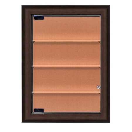 United Visual Products Indoor Enclosed Combo Board, 48"x36", Black Frame/White Porc & Amethyst UVCB4836B-WHTPORC-AMETHY